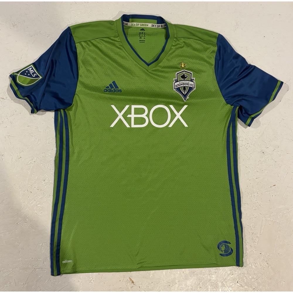 Adidas Seattle Sounders FC 2016/17 Home Climacool Mens XL Soccer Jersey Green